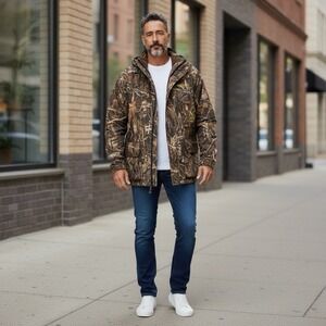 Whitewater Ducks Unlimited Jacket Hooded Advantage Max 4 HD Camouflage ~ 2XL XXL